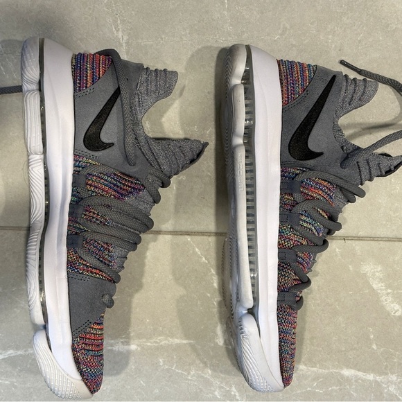 Nike Kevin Durant 10 Mulit-color sneakers - Men’s 9.5 - Picture 3 of 6